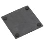 Bamboo with Square Slate Coasters