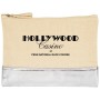 12 oz. Cotton Cosmetic Bag with Metallic Accent
