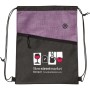Tonal Heathered Non-woven Drawstring Backpack