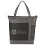 Chrome Non-Woven Zipper Convention Tote