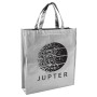 Metallic Lamianted Shopper Tote