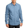 District - Mens Long Sleeve Washed Woven Shirt