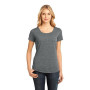 District Made Ladies Tri-Blend Lace Scoop Tee1