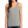 District Made - Ladies Mini Stripe Gathered Racerback Tank