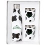 Stainless Steel Cow Bottle & Tumblers Gift Set
