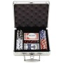 100 Chip Poker Set In Aluminum Case