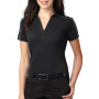 Port Authority Ladies Silk Touch Performance Colorblock Stripe Polo (Apparel)