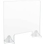 1/8" Thick Distancing Barrier With Acrylic Legs