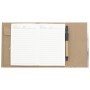 Woodgrain Padfolio with Sticky Notes and Flags