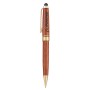 Rosewood Twist Ballpoint Pen With Stylus