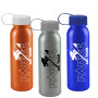 Promotional 24 oz. Metalike Bottle with Tethered Lid