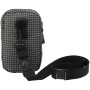 Grid Lanyard Crossbody Phone Pouch