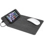 Woodgrain Wireless Charging Mouse Pad with Phone Stand