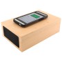Bluesequoia Alarm Clock with Qi Charging Station and Wireless Speaker