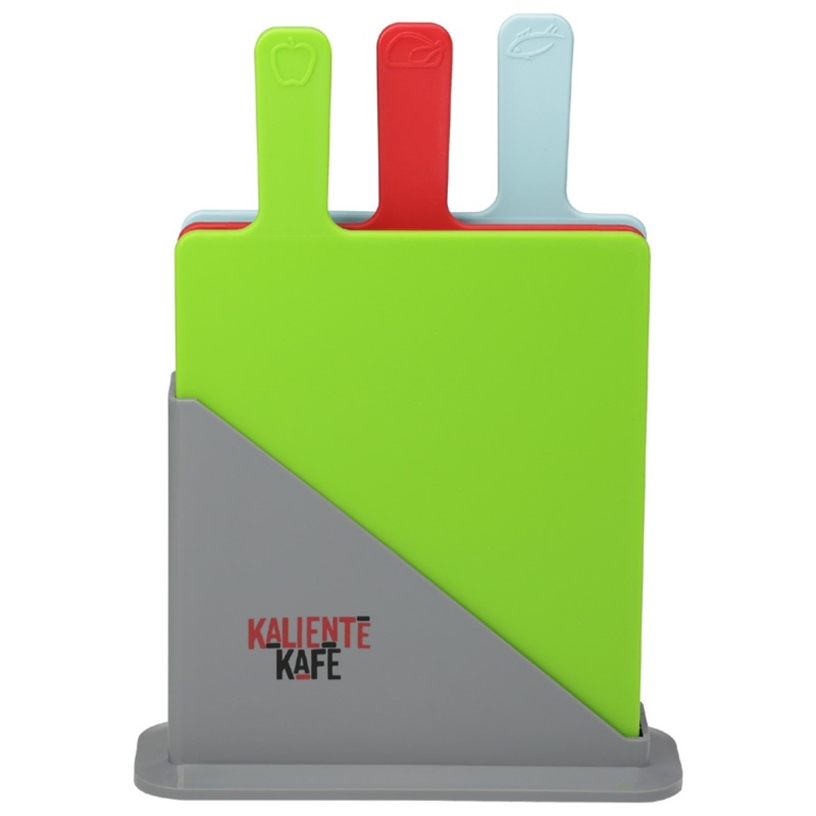 3 Piece Cutting Board Set with Holder