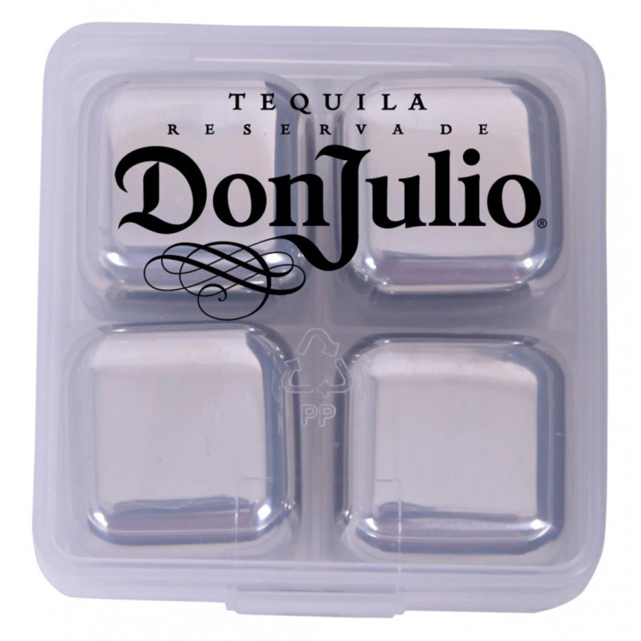 Stainless Steel Ice Cubes - Set Of 4