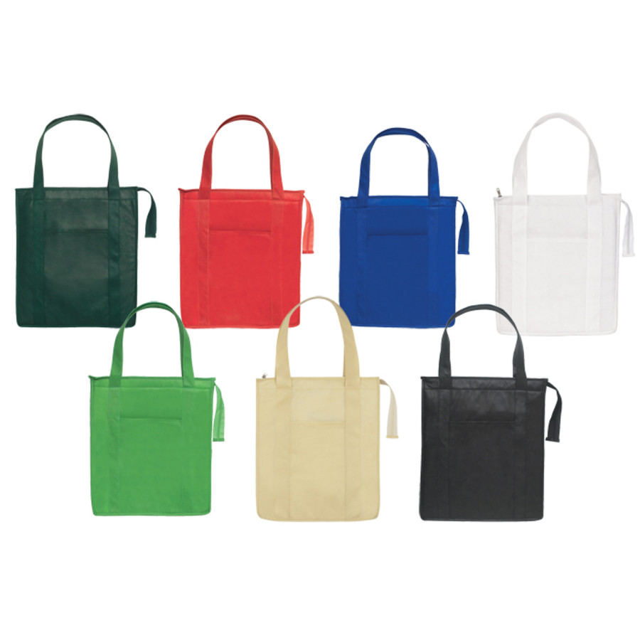 Custom Logo Non-Woven Insulated Shopper Tote Bag