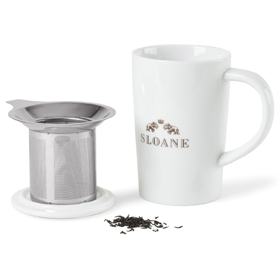 Lotus Porcelain Tea Infuser Mug - 15 oz.