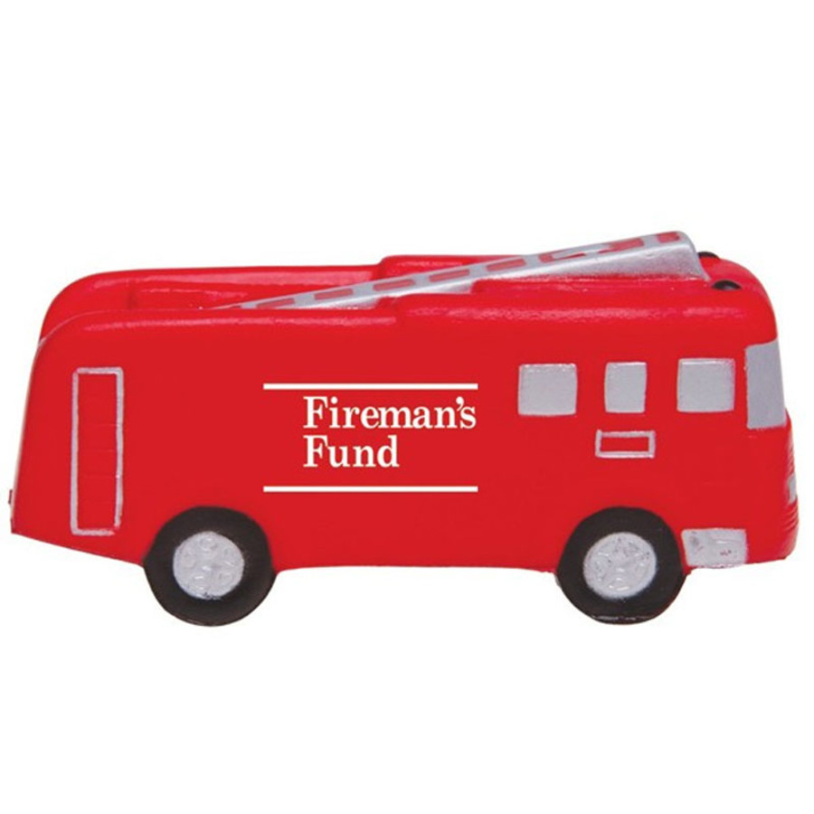 Logo Printed Fire Truck Stress Reliever
