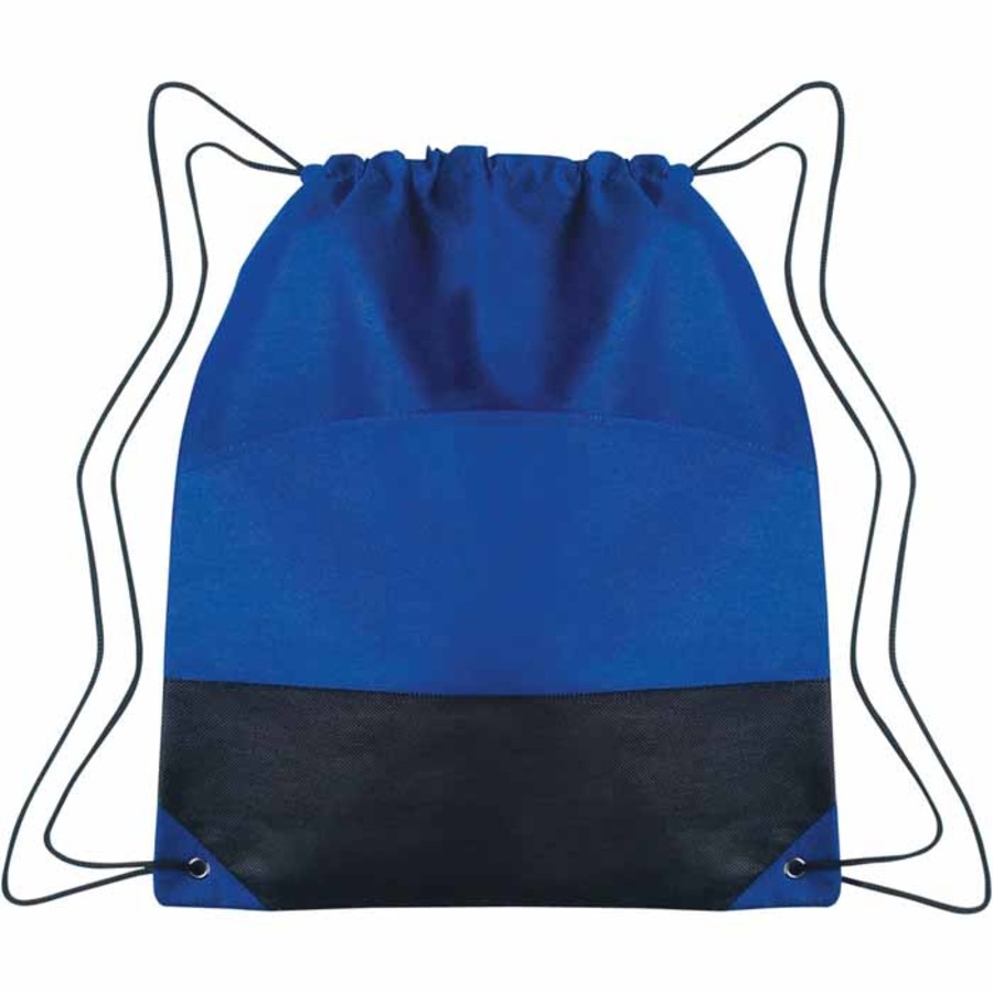 Custom Printed Non-Woven Two-Tone Drawstring Sports Pack