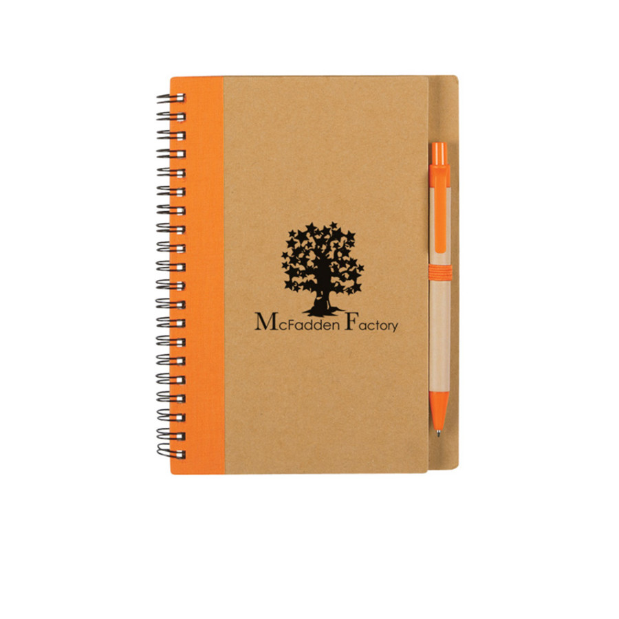 Eco-Inspired Spiral Notebook & Pen