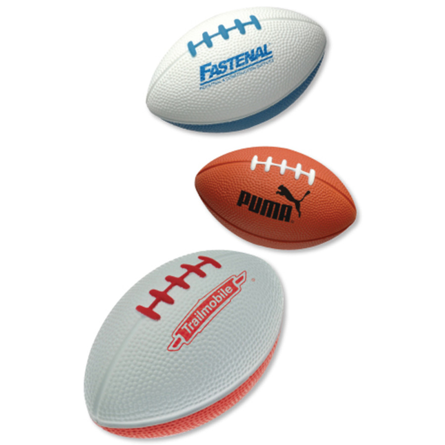 Promotional 3 Football Stress Ball Silkletter
