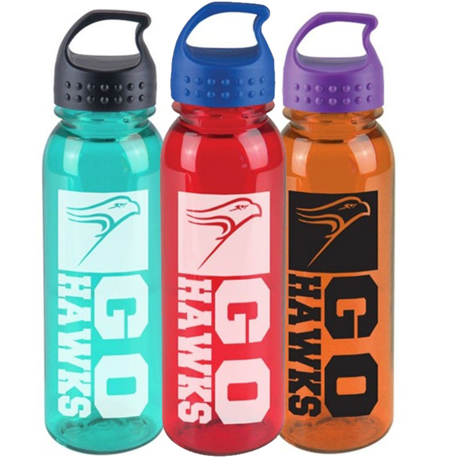 Personalized 24 oz Poly-Pure Bottle with Crest Lid - Group