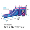 Pink Bounce House Wet/Dry Slide