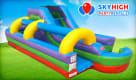 34ft Retro Combo Slip N Water Slide Huge