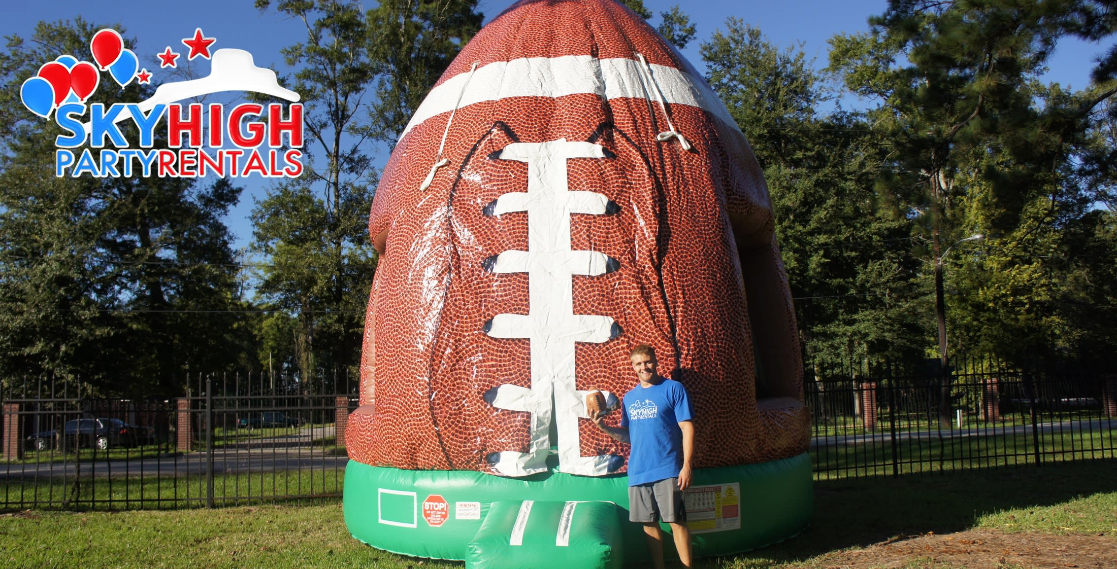 Houston, TX Football Moonwalk Rentals Sky High Party Rentals
