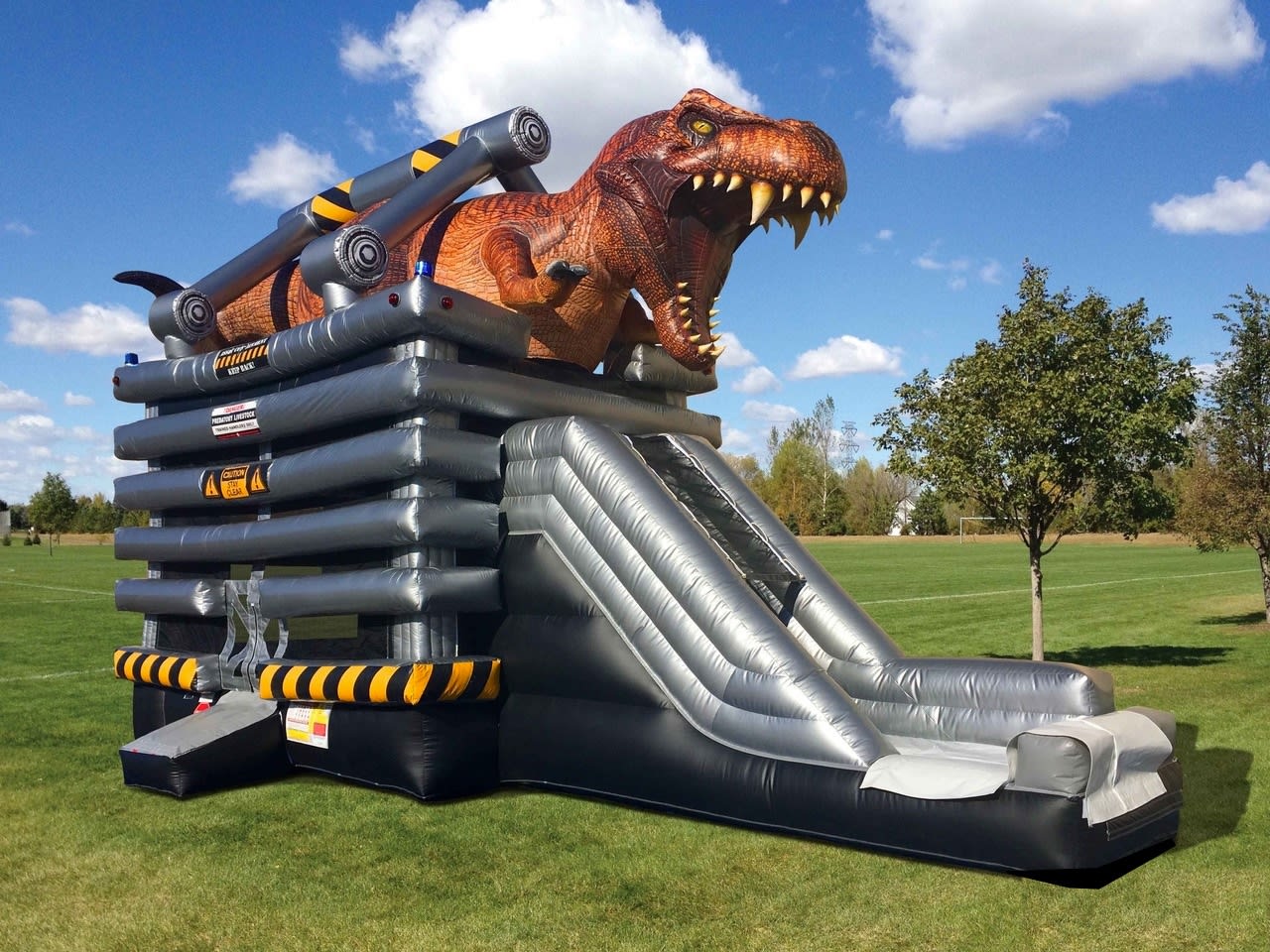 Dino World Slide/Bouncer/Obstacle Course Combo Inflatable