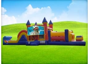 50ft Moana Obstacle w/ Wet or Dry Slide