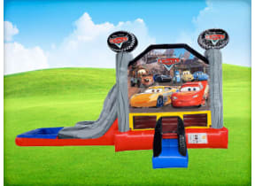 Cars EZ Bounce House Combo w/ (Dry or Wet/Water Slide)