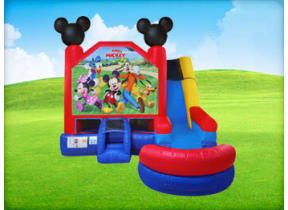 Mickey and Friends 6in1 Bounce House Combo (Dry or Wet/Water Slide)