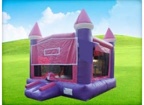 pink girl themed bounce house