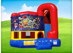 4in1 Pokemon Bounce House w/ Wet or Dry Slide