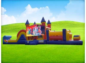 50ft Trolls Obstacle w/ Wet or Dry Slide