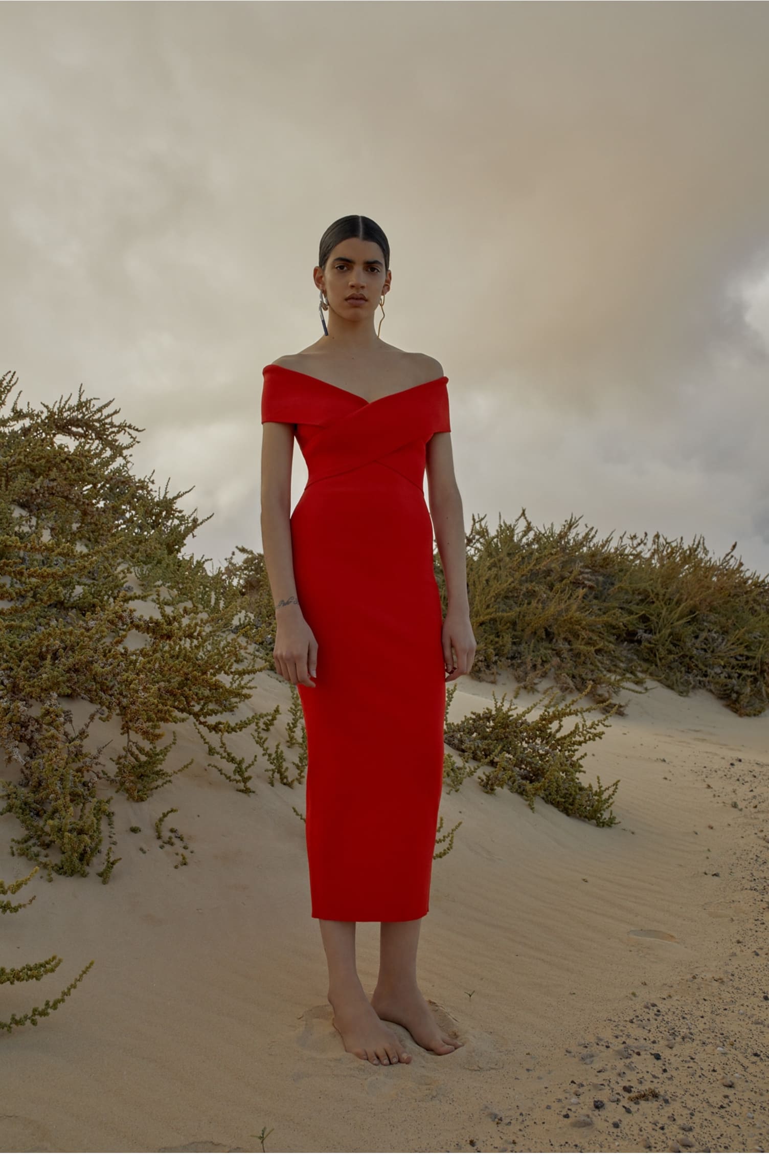 Cecile Dress Red