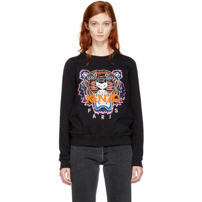 KENZO Black Limited Edition Holiday Tiger Sweatshirt | ModeSens