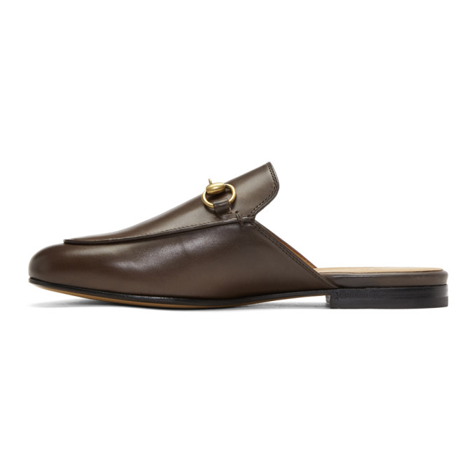 gucci leather horsebit slipper mens