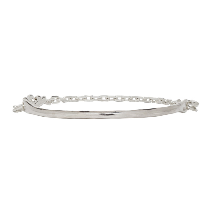 CHIN TEO CHIN TEO SILVER FORGED CHAIN BRACELET