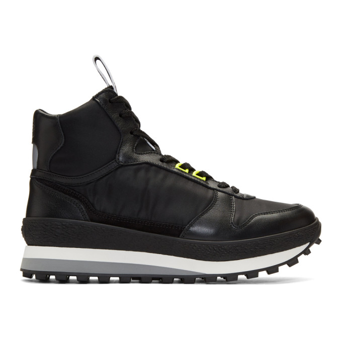 GIVENCHY BLACK TR3 RUNNER HIGH-TOP SNEAKERS
