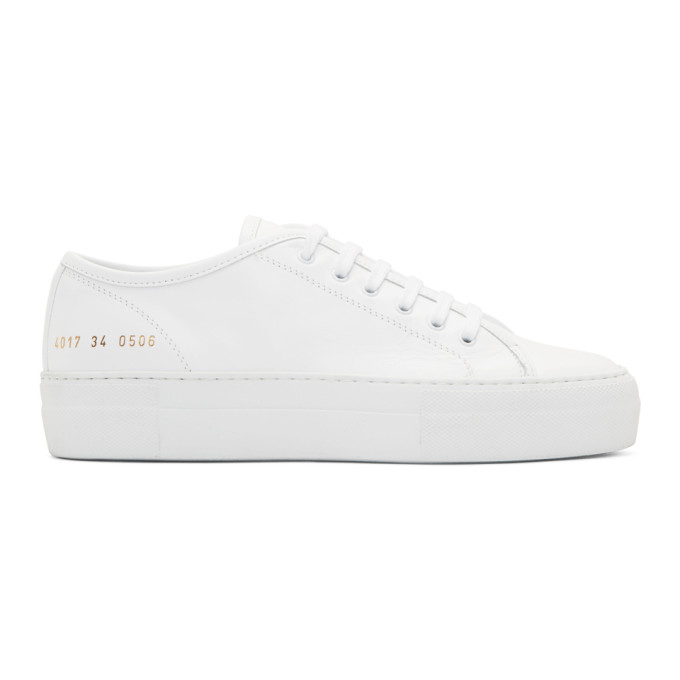 COMMON PROJECTS WOMAN BY COMMON PROJECTS WHITE TOURNAMENT LOW SUPER trainers,4017