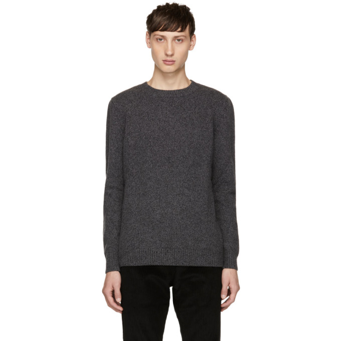 A.P.C. Pull Salford Speckled Crewneck Sweater In Grey | ModeSens