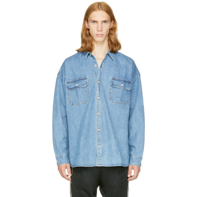 fear of god vintage denim shirt