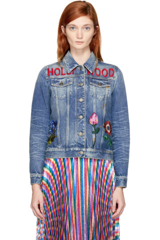 Gucci - Blue Denim 'Hollywood' Bunny Jacket