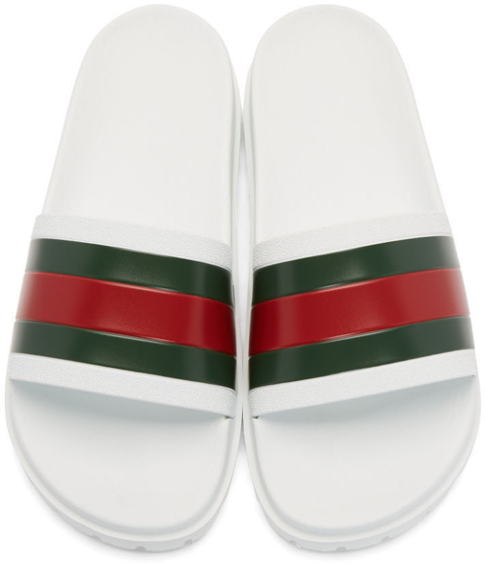Gucci Flip flops (white non trek) Gucci Pursuit Pool Slides White Men main image 2