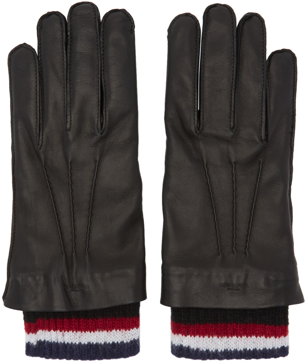 mens prada leather gloves