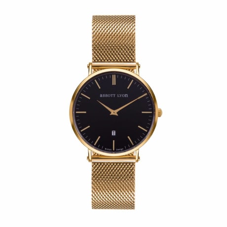 Trouva: Abbott Lyon Gold Chain Black Kensington 40 Watch