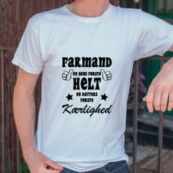 Farmand en søns første helt, en datters første kærlighed - strygemærke